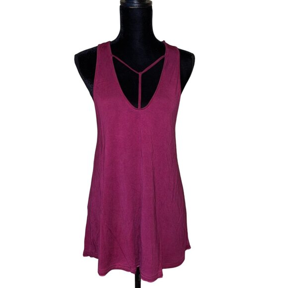 We The Free Tops - We The Free Amelia Strappy Racerback Tank Women's Small Raspberry